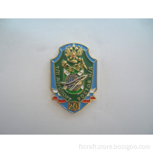 Two Tone Plating Injection Pin Badge